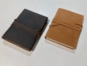 LEATHER SKETCH BOOK LIGHT BROWN (Various Sizes)