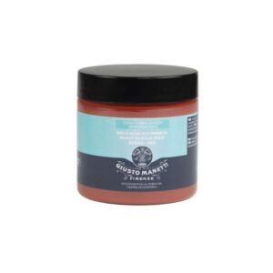 A jar of ready made acrylic red bole by Giusto Manetti