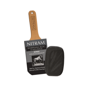 Image of Nitram replacement sharpening bloc and packaging.