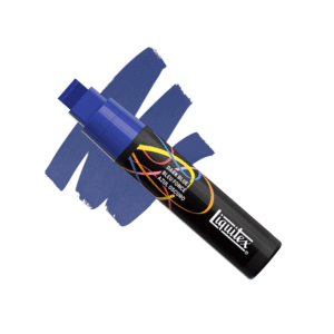 A 15mm Liquitex marker set against a white background showing a sample of the line it produces.