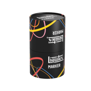 A liquitex Prefilled Tub of 24 colours closed and set against a white background.